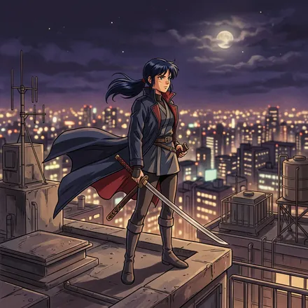 Retro Anime style